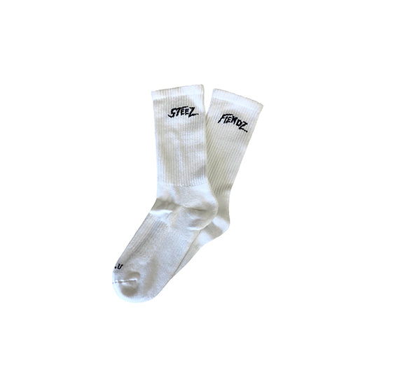 Pack of 3 Mania Socks (White/Black)