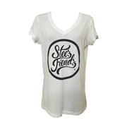 Women's Script Logo V-Neck